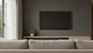 Jaki kolor ściany za telewizorem? Komfort oglądania, style i sprawdzone materiały